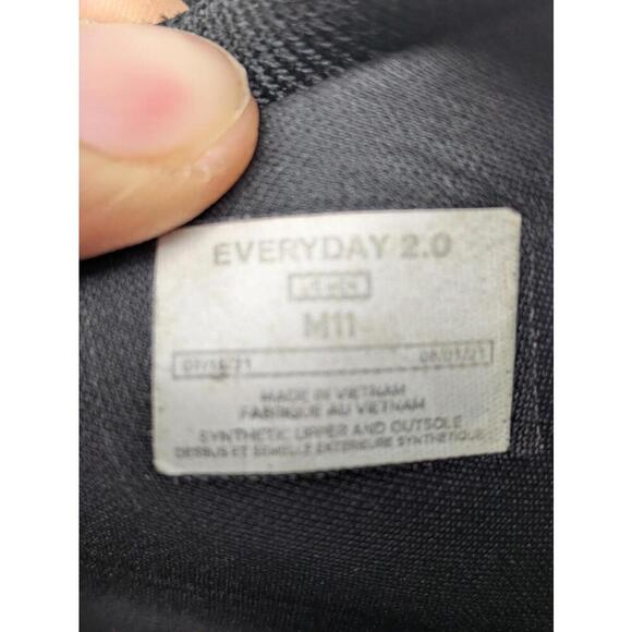 Vessi Everyday 2.0 Mens Size 11 Running Shoes Sneakers Onyx Black Waterproof - Picture 7 of 7